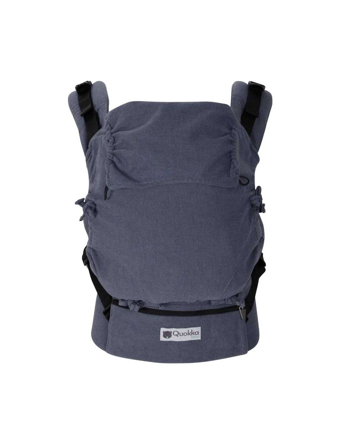 Kangura portabebés Mochila Evolutiva Portabebés Quokkababy E-Carrier Denim Blue