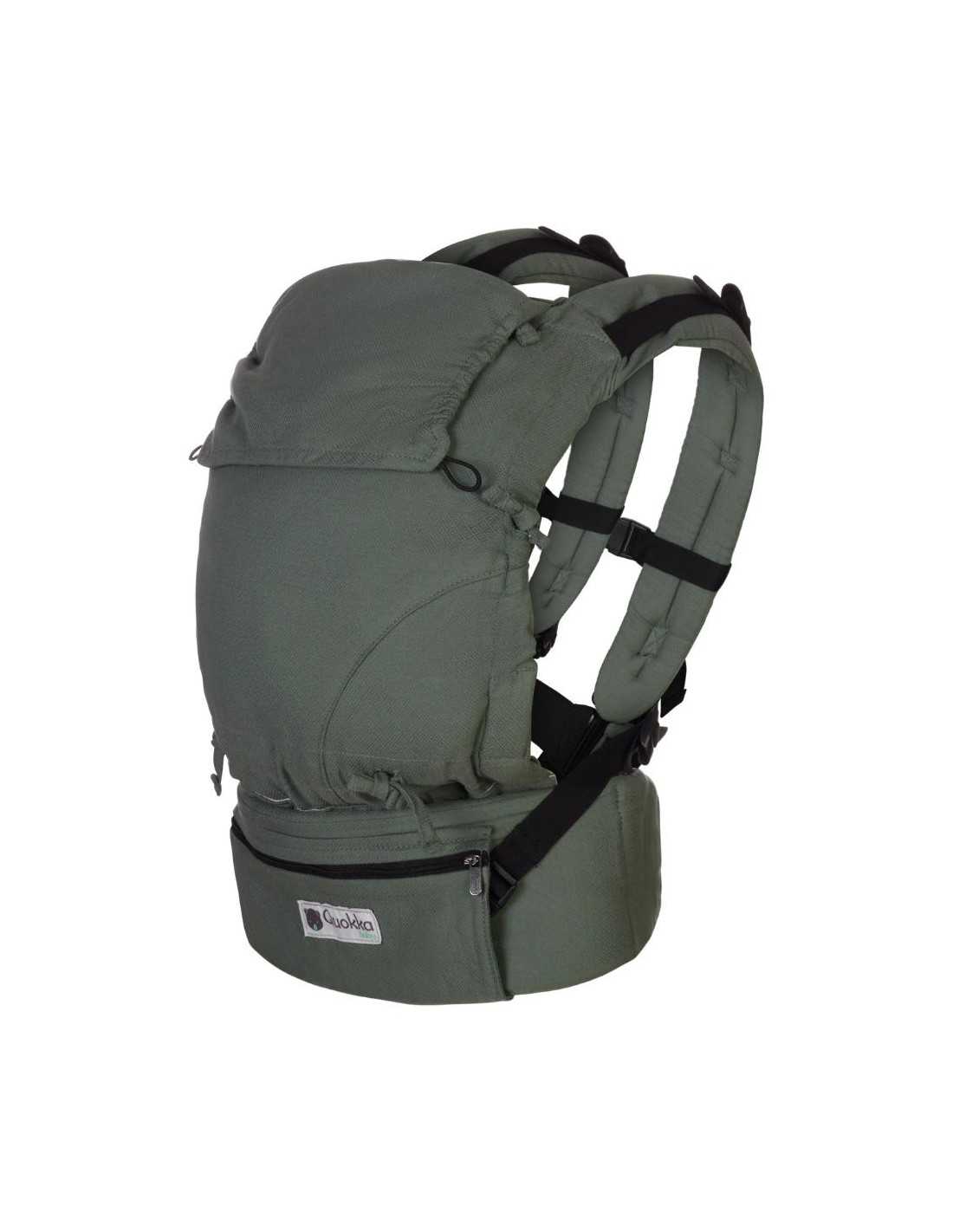 Kangura portabebés Mochila Evolutiva Portabebés Quokkababy E-Carrier Green Diamond