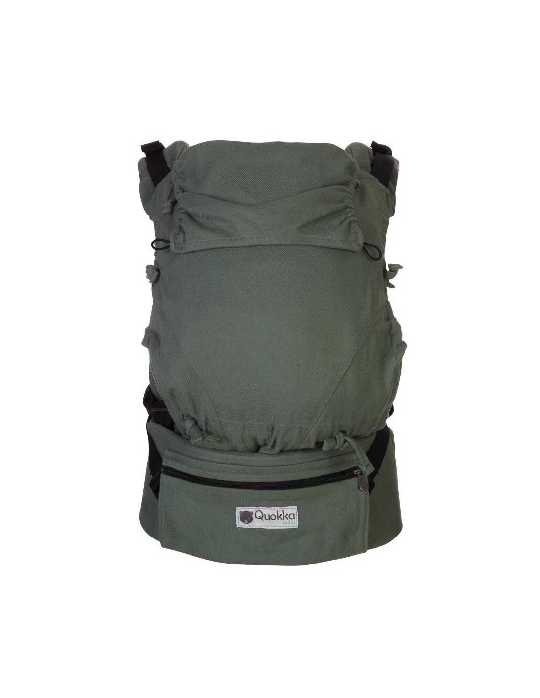 Kangura portabebés Mochila Evolutiva Portabebés Quokkababy E-Carrier Green Diamond