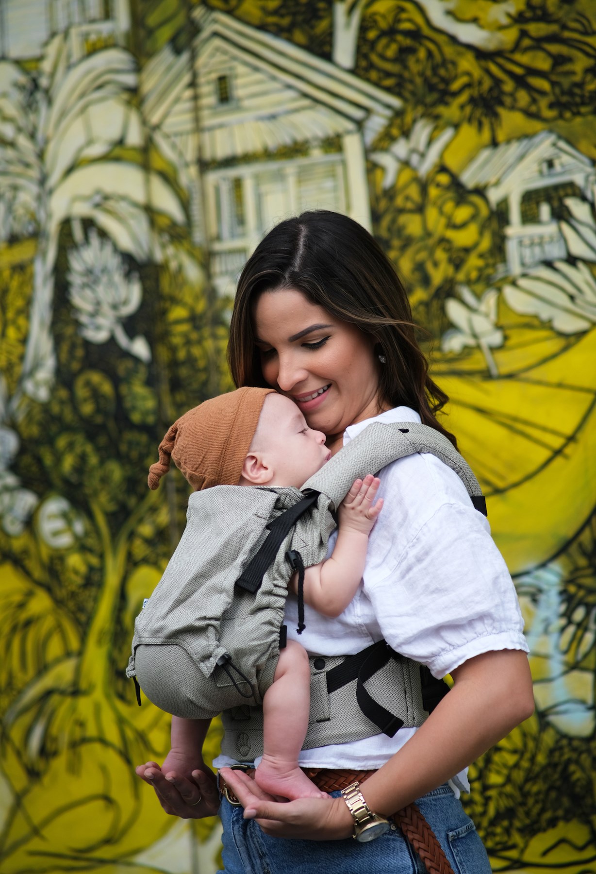 Kangura portabebés Mochila Evolutiva Portabebé Neko Smart Baby Moss (100% algodón orgánico)