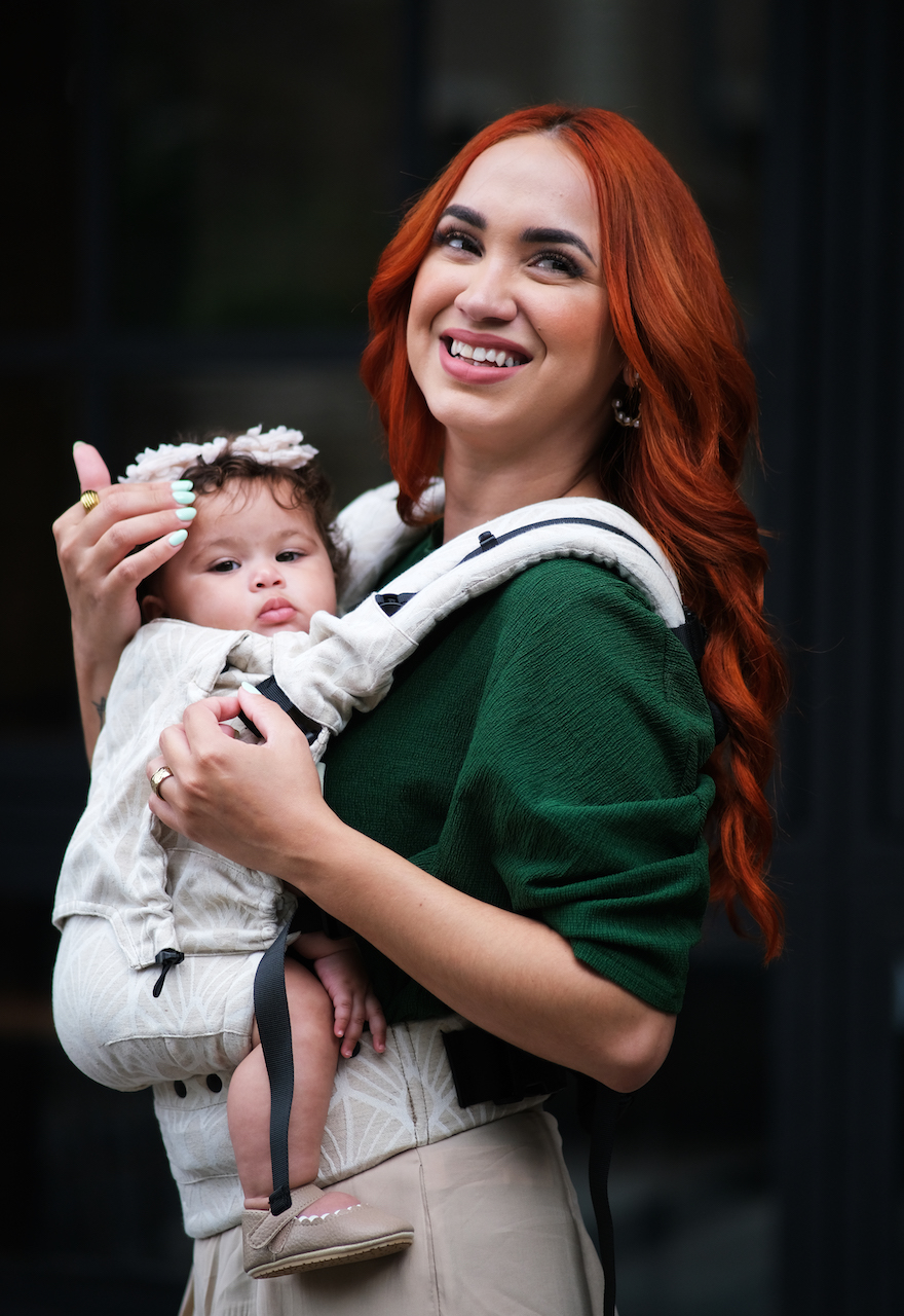 Kangura portabebés Mochila Evolutiva Portabebé Neko Smart Baby Perla (Lino)