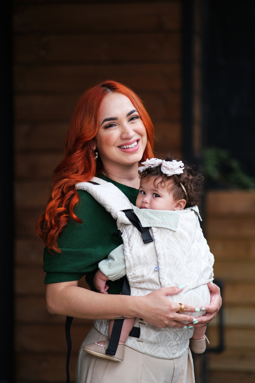 Kangura portabebés Mochila Evolutiva Portabebé Neko Smart Baby Perla (Lino)