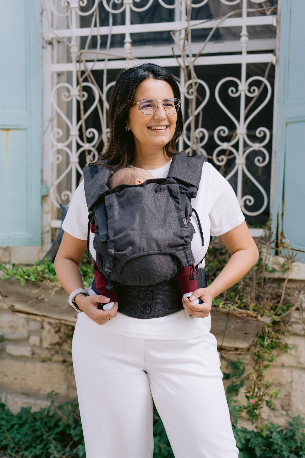 Kangura portabebés Mochila Evolutiva Portabebé Neko Smart Baby Shadow (100% algodón orgánico)