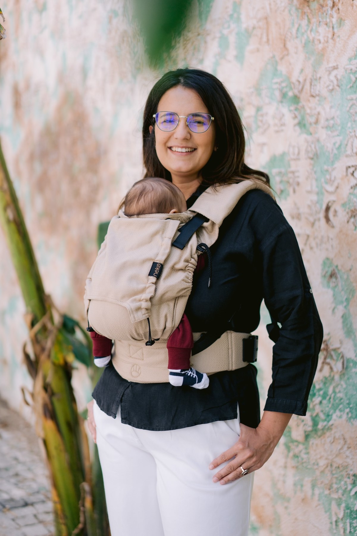 Kangura portabebés Mochila Evolutiva Portabebé Neko Smart Baby Shimmer (100% algodón orgánico)