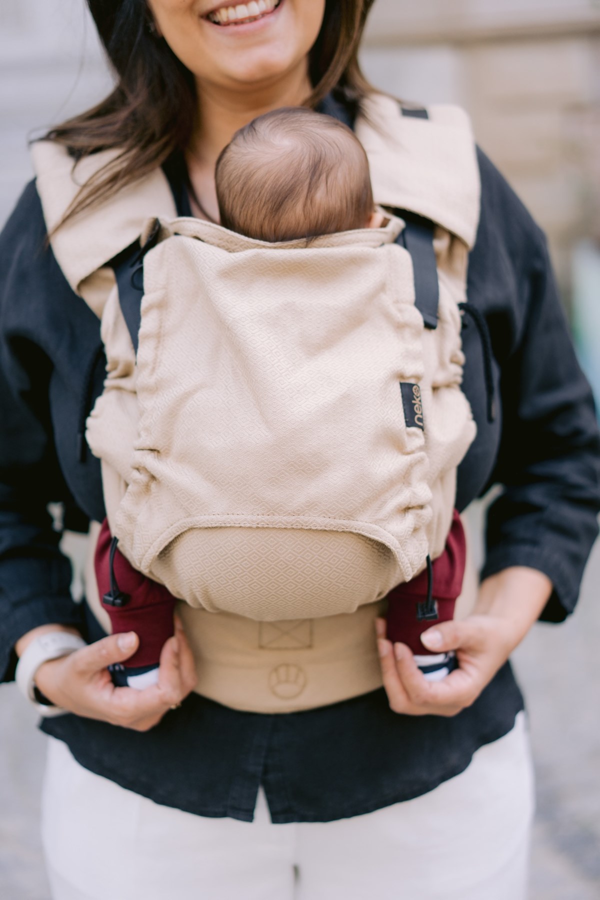 Kangura portabebés Mochila Evolutiva Portabebé Neko Smart Baby Shimmer (100% algodón orgánico)