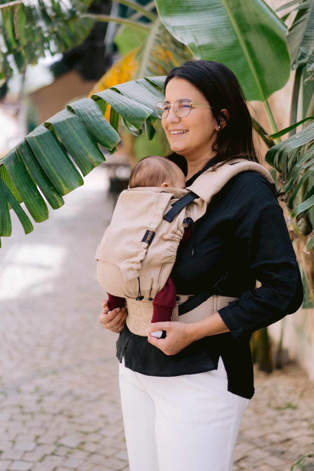 Kangura portabebés Mochila Evolutiva Portabebé Neko Smart Baby Shimmer (100% algodón orgánico)