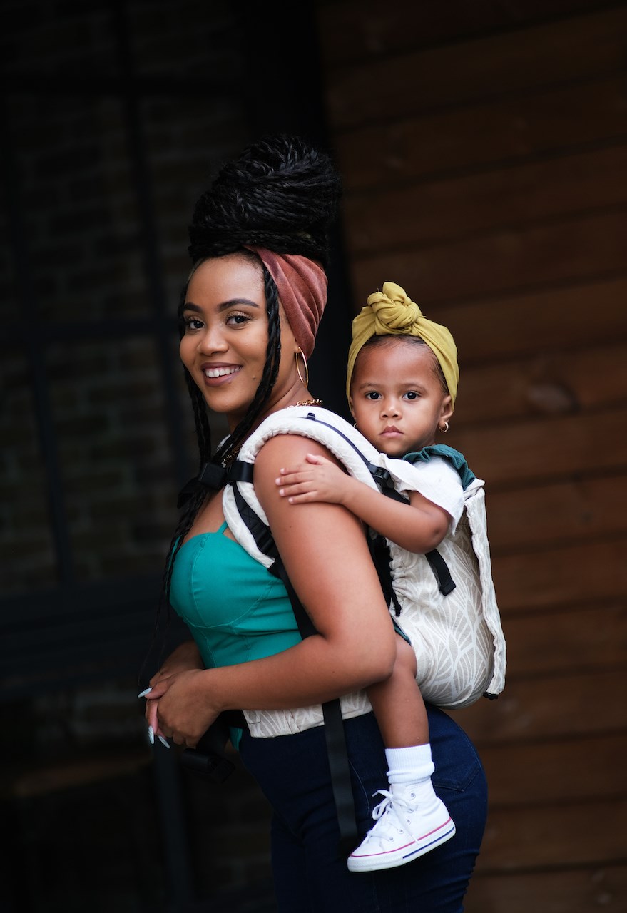 Kangura portabebés Mochila Evolutiva Portabebé Neko Smart Toddler Perla (Lino)