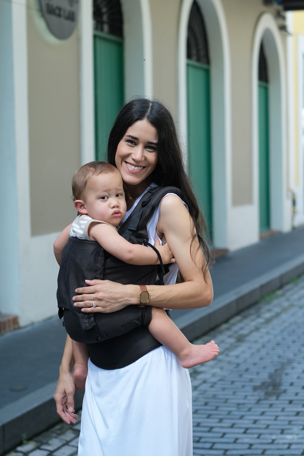 Kangura portabebés Mochila Evolutiva Portabebé Neko Smart Toddler Shadow (Algodón orgánico)