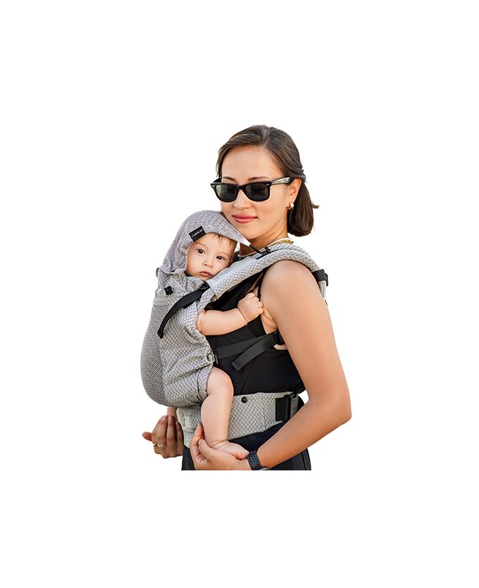 Kangura portabebés Mochila Evolutiva Portabebé Neko Smart Air Baby Grey diamond