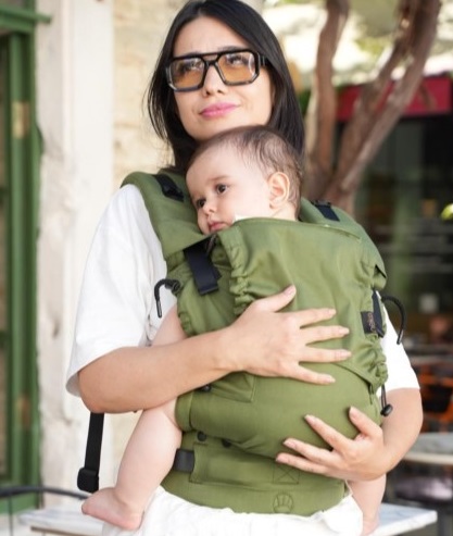 Kangura portabebés Mochila Evolutiva Portabebé Neko Smart Baby Matcha (100% algodón orgánico)