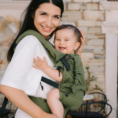 Kangura portabebés Mochila Evolutiva Portabebé Neko Smart Toddler Matcha (Algodón orgánico)