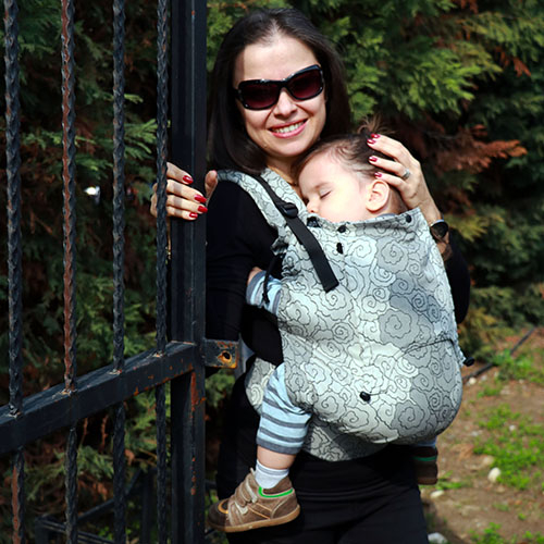 Kangura portabebés Mochila Evolutiva Portabebé Neko Smart Toddler Lokum Hazel (Algodón orgánico)